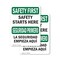 Signmission Safety Culture Sign, 3.5 in Width, Vinyl Decal, Rectangle, Bilingual OS-2PACK-SF-D-35-L-10875 - alternate 1